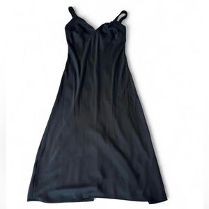 A New Day Elegant Satin Black Women's Dress. Size Large